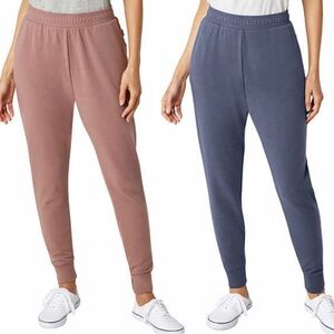 Women Lightweight Jogging Pants Eddie Bauer Jogger 2-pack Blue+Mauve Size L, XXL